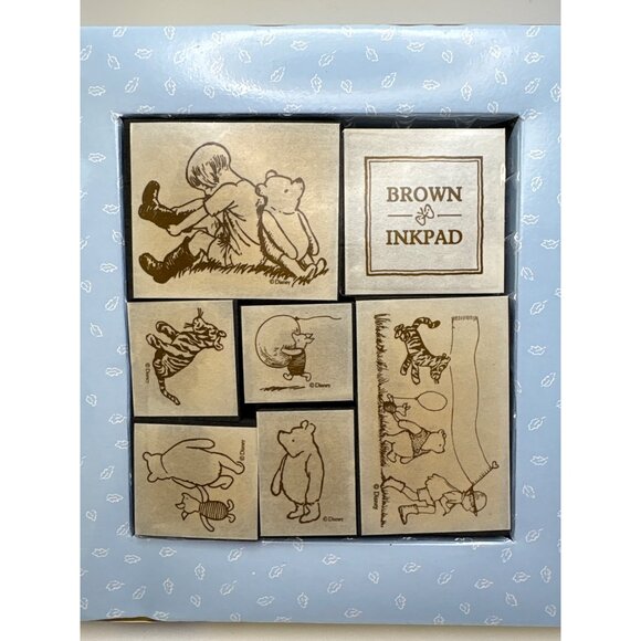 Classic Pooh & Friends Rubber Stamp Set With Washable Inkpad - Picture 4 of 5